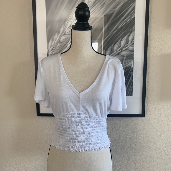 Abercrombie & Fitch Smocked Top Size Small - Picture 1 of 6